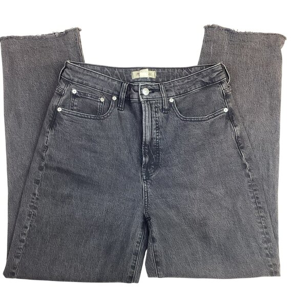 Madewell Womens 29 Tall Curvy Perfect Vintage Straight Jeans Black - Picture 4 of 12